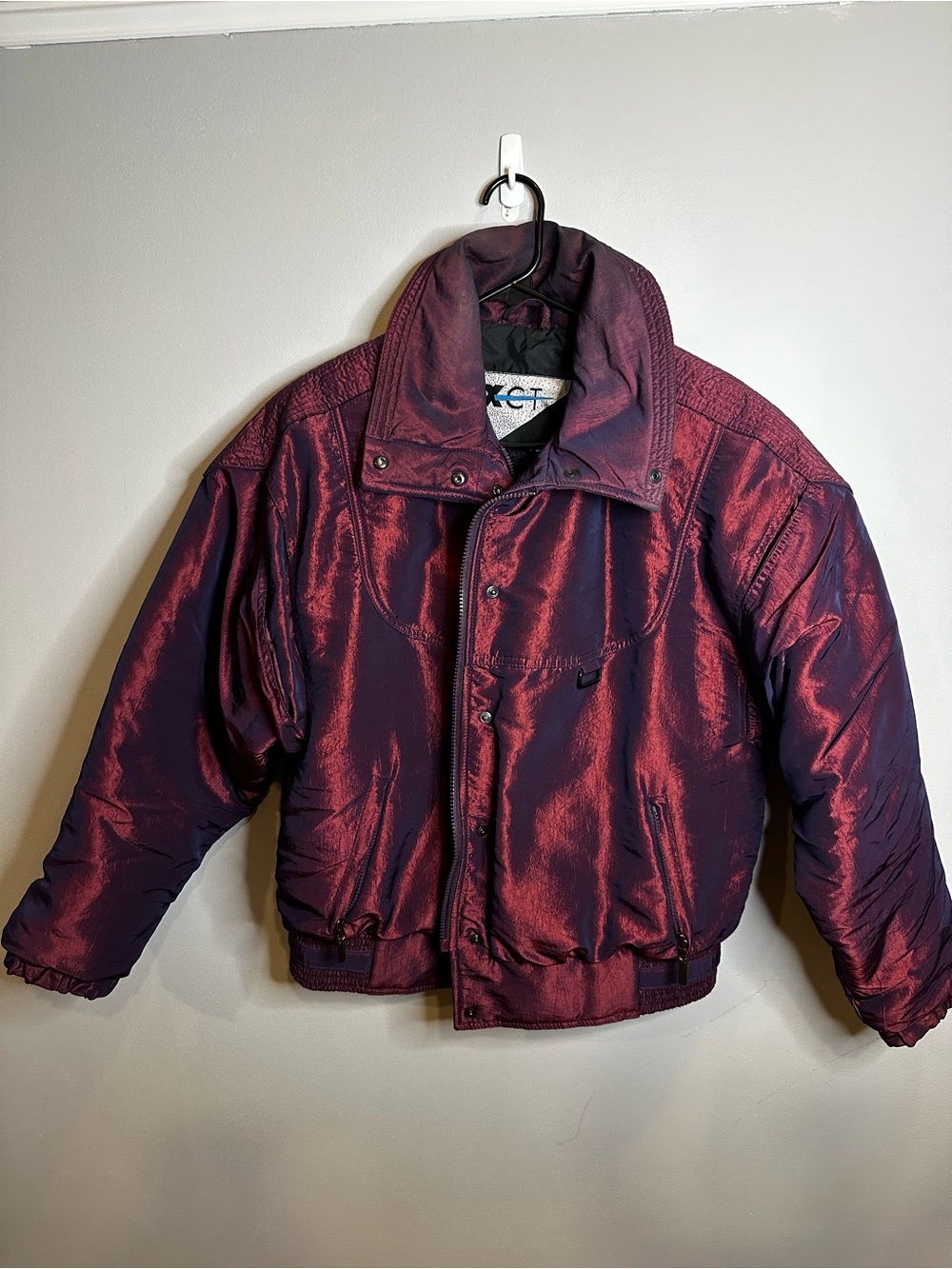 Vintage Men's Duochrome Bomber Jacket